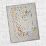 Papercuts Cardmaking Kit - Boho Baby 35095 - Includes 4x6" Clear Stamp & Die Set - Paper Rose Studio