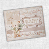 Papercuts Cardmaking Kit - Boho Baby 35095 - Includes 4x6" Clear Stamp & Die Set - Paper Rose Studio