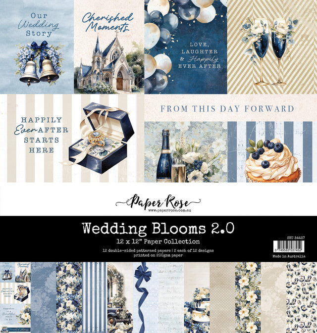 Wedding Blooms 2.0 12x12 Paper Collection 34437 - Paper Rose Studio