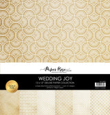 Wedding Joy Gold Foil 12x12 Paper Collection (6pc) 34509 - Paper Rose Studio