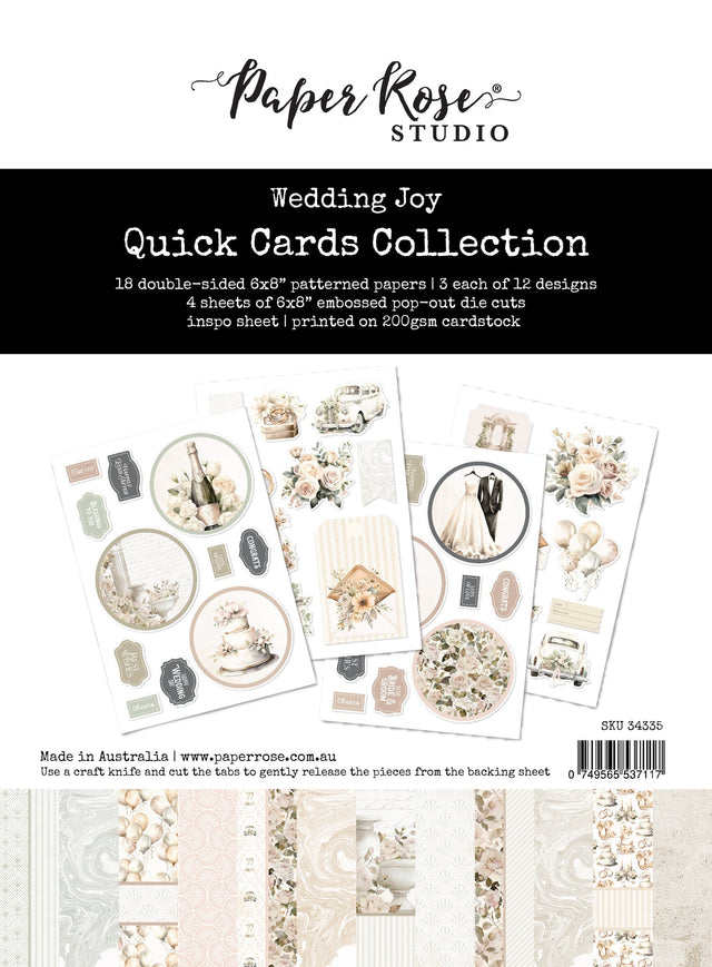Wedding Joy 6x8" Quick Cards Collection 34335 - Paper Rose Studio