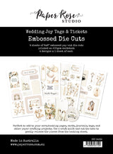 Wedding Joy Tags & Tickets Embossed Die Cuts 34332 - Paper Rose Studio