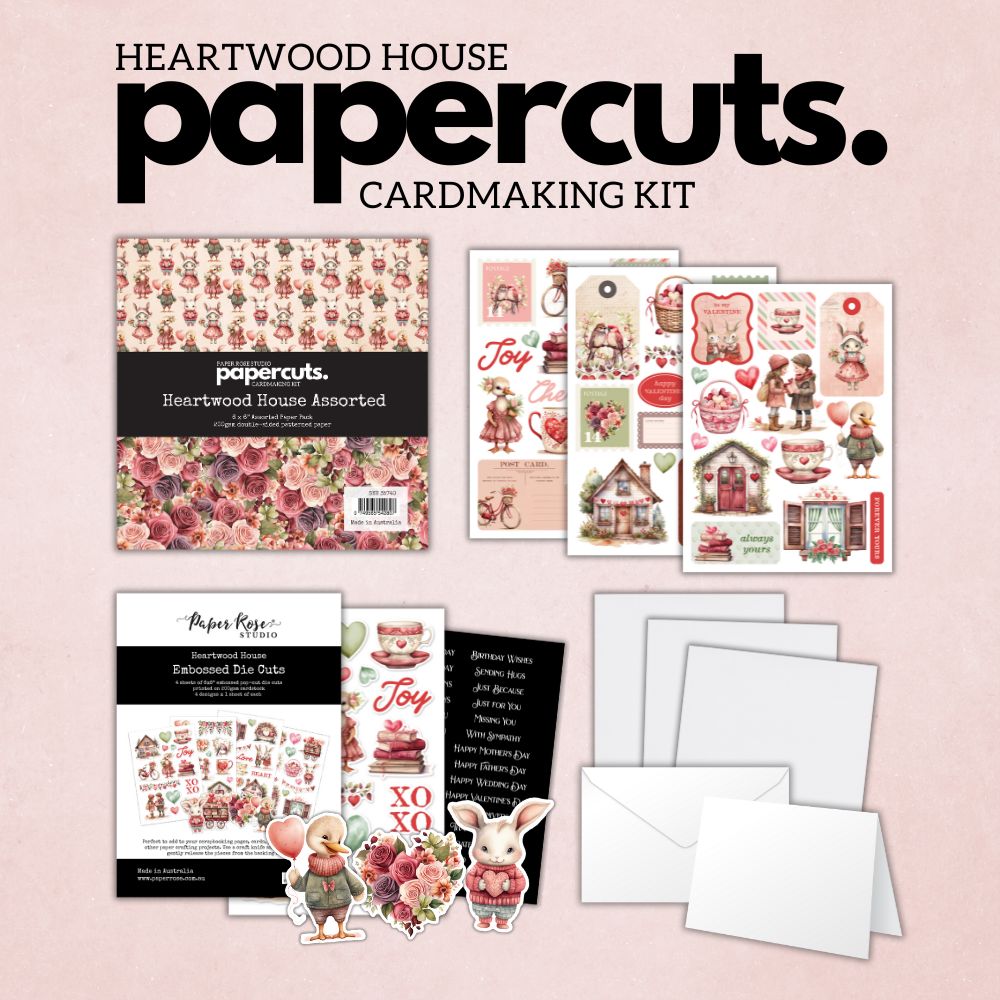 Heartwood House Papercuts Cardmaking Kit 35740 - Paper Rose Studio