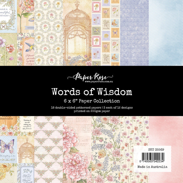 Words of Wisdom 6x6 Paper Collection 35569 - Paper Rose Studio
