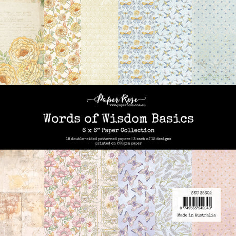 Words of Wisdom Basics 6x6 Paper Collection 35602 - Paper Rose Studio