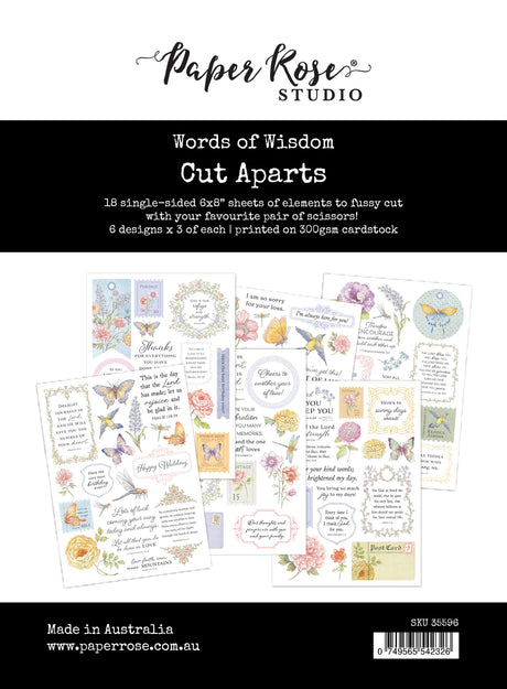 Words of Wisdom Cut Aparts 35596 - Paper Rose Studio