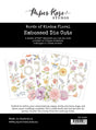 Words of Wisdom 6 x 8" Floral Embossed Die Cuts 35638 - Paper Rose Studio