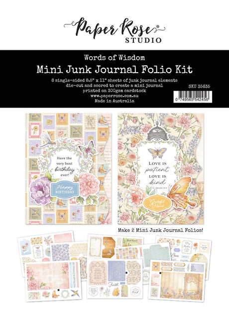 Words of Wisdom 8.5x11" Mini Folio Kit 35635 - Paper Rose Studio