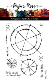 Arty Love Colour Wheel 4x6" CLEAR STAMP & DIE BUNDLE 18021 17994 DISCONTINUED - Paper Rose Studio