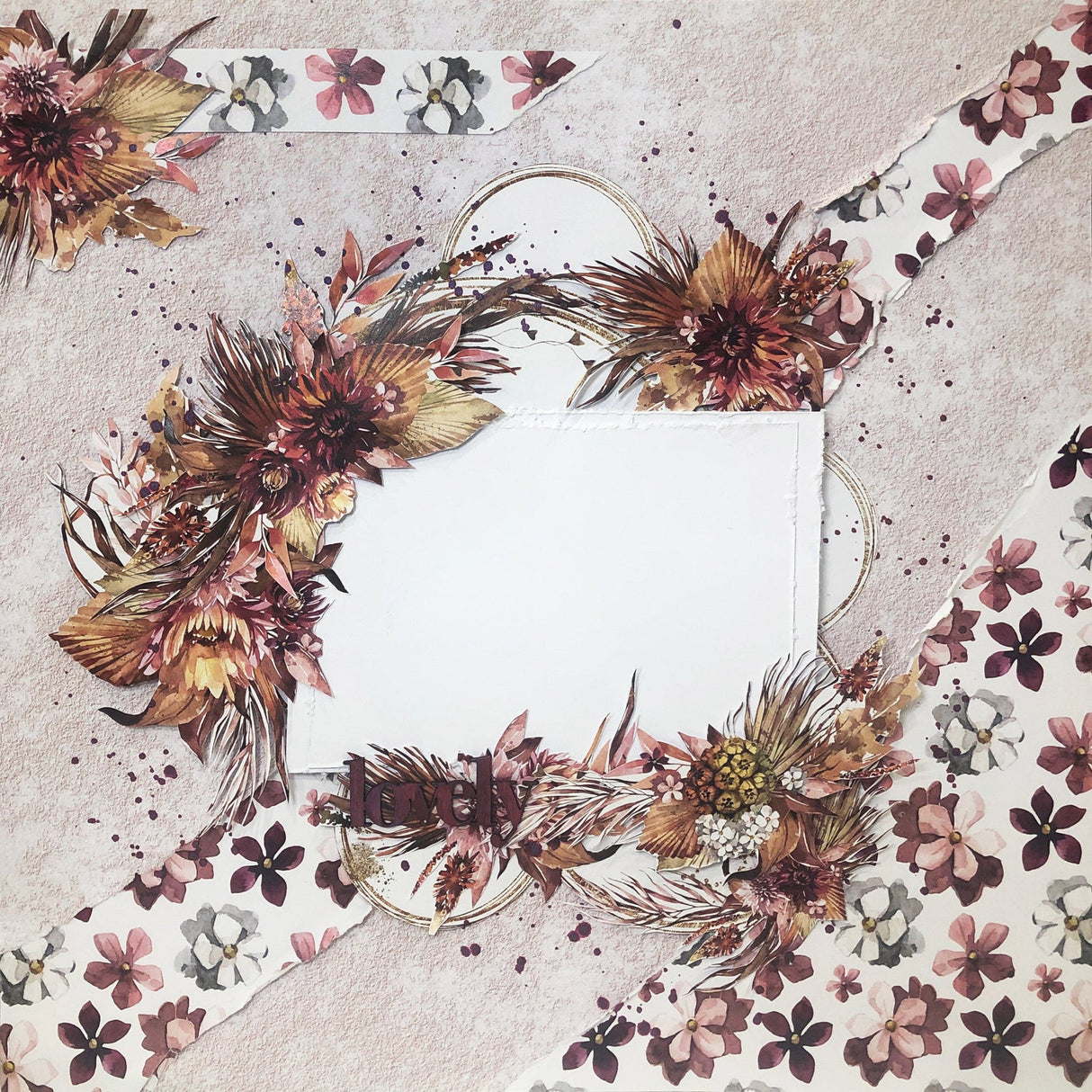 Beautiful Savannah - Flora 12x12 Paper Collection 27478 - Paper Rose Studio