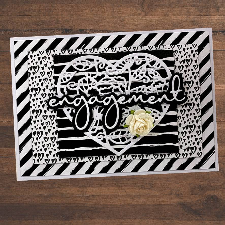 Engagement Fine Script Layered Metal Cutting Die 21414 - Paper Rose Studio