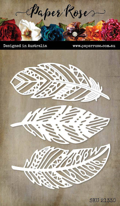 Feather Trio Metal Cutting Die 21330 - Paper Rose Studio