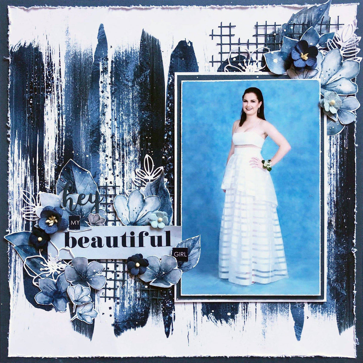 Graph Paper Rectangle Metal Cutting Die 19601 - Paper Rose Studio