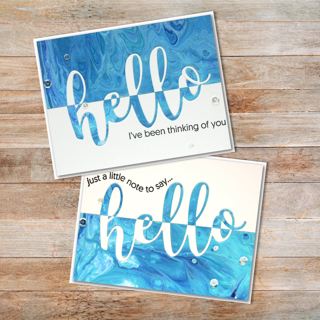 Hello Large Layered Word Metal Die Set 18051 - Paper Rose Studio