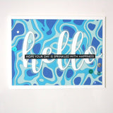 Hello Large Layered Word Metal Die Set 18051 - Paper Rose Studio