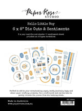 Hello Little Boy 6x8" Die Cuts & Sentiments 29994 - Paper Rose Studio