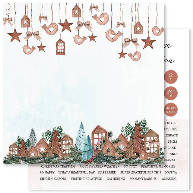 Home for Christmas B 12x12 Paper (12pc Bulk Pack) 26731 - Paper Rose Studio