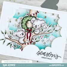 Koala Christmas Tree Clear Stamp 30318 DISCONTINUED - Paper Rose Studio