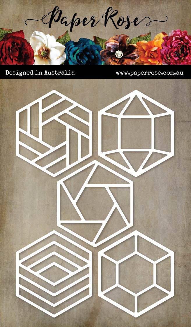 Slimline Hexie Card Creator Metal Die Bundle - 21189 21246 21366