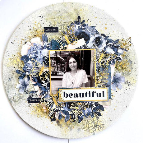 Leafy Circle Lattice 6x6" Stencil 21546 - Paper Rose Studio