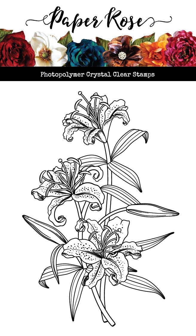 tiger lily stamp Paper Rose Lily Bouquet Clear Stamp 24565* | Stamps & Stamping