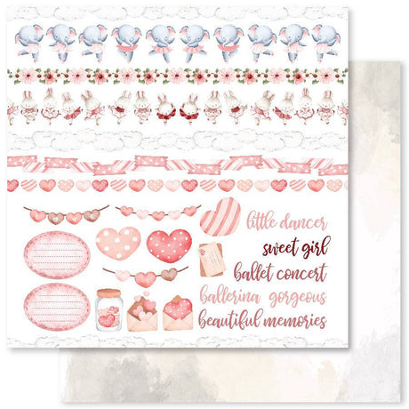Little Ballerina E 12x12 Paper (12pc Bulk Pack) 27970 - Paper Rose Studio