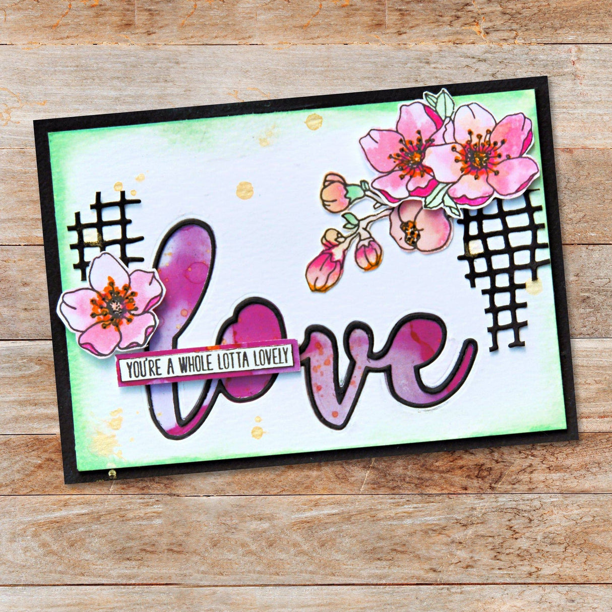 Love Large Layered Word Metal Die Set 18042 - Paper Rose Studio