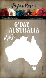 Map of Australia 4x4 CLEAR STAMP & DIE SET 17865 17866 DISCONTINUED - Paper Rose Studio