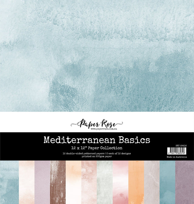 Mediterranean Basics 12x12 Paper Collection 29416 - Paper Rose Studio