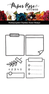 Planner Stickies Clear Stamp 28699 - Paper Rose Studio