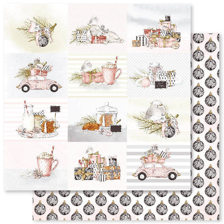 Pretty in Pink Christmas A 12x12 Paper (12pc Bulk Pack) 27742 - Paper Rose Studio