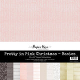 Pretty in Pink Christmas Basics 12x12 Paper Collection 27763 - Paper Rose Studio