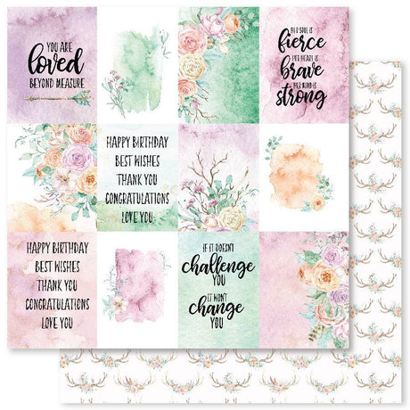 Rambling Rose - Boho B 12x12 Paper (12pc Bulk Pack) 27337 - Paper Rose Studio