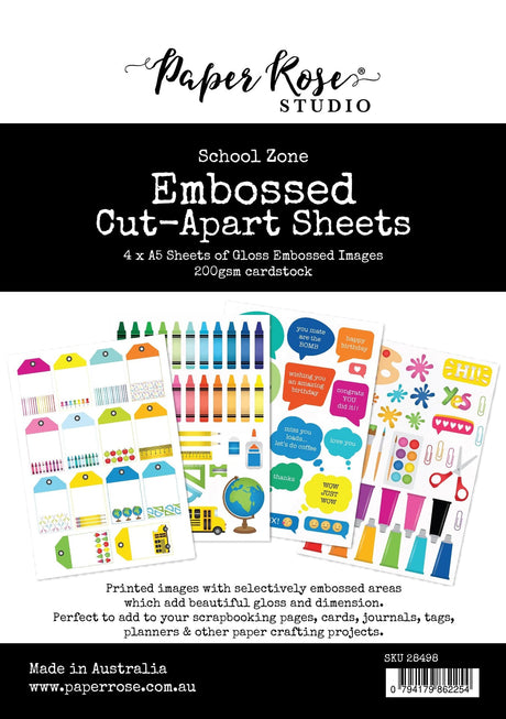 School Zone Embossed Cut-Apart Sheets 28498 - Paper Rose Studio