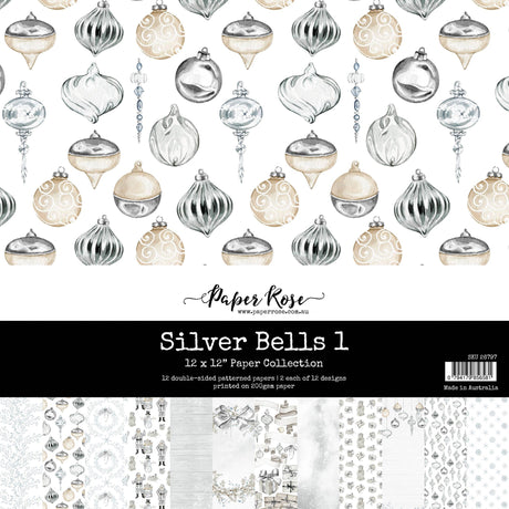 Silver Bells 1 12x12 Paper Collection 26797 - Paper Rose Studio