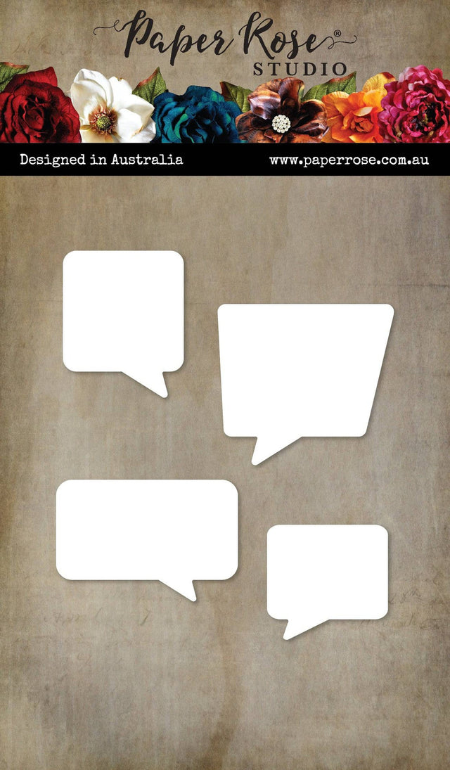 Speech Bubbles Square Metal Cutting Die 28408 - Paper Rose Studio