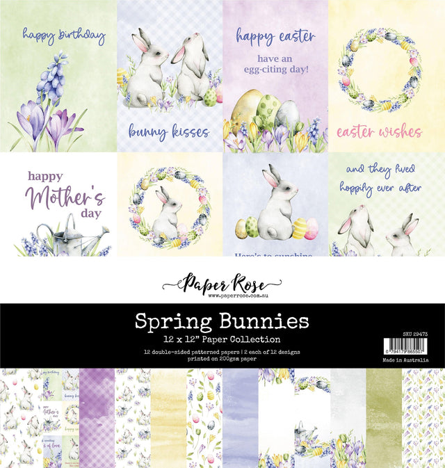 Spring Bunnies 12x12 Paper Collection 29473 - Paper Rose Studio