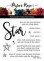 Star Words 4 x 4" Clear Stamp Set 18231 - Paper Rose Studio