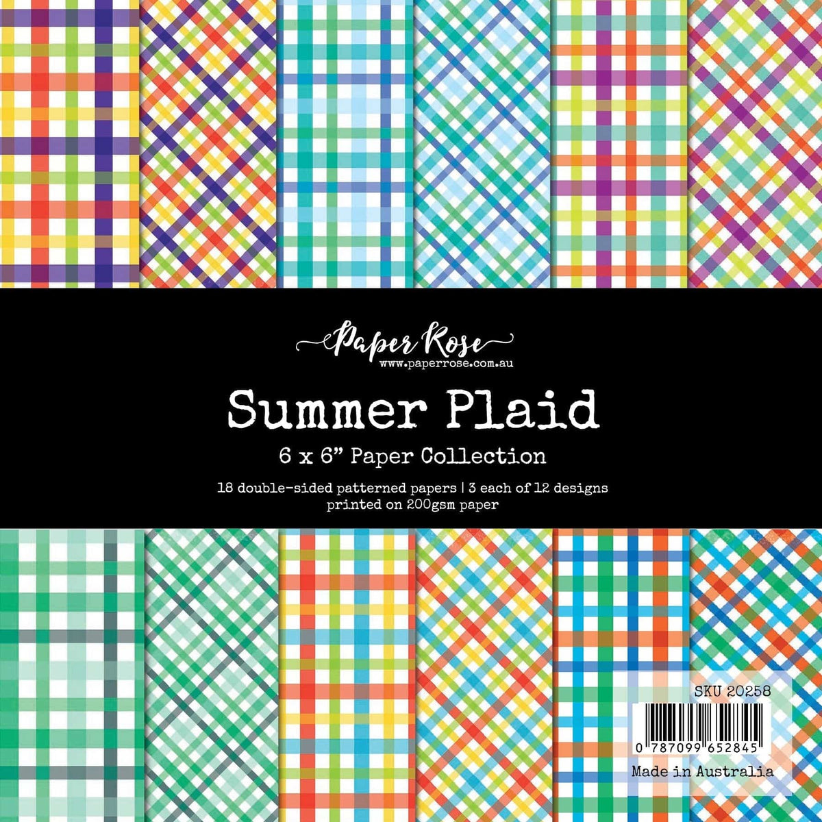 Summer Plaid 6x6 Paper Collection 20258 – Paper Rose USA