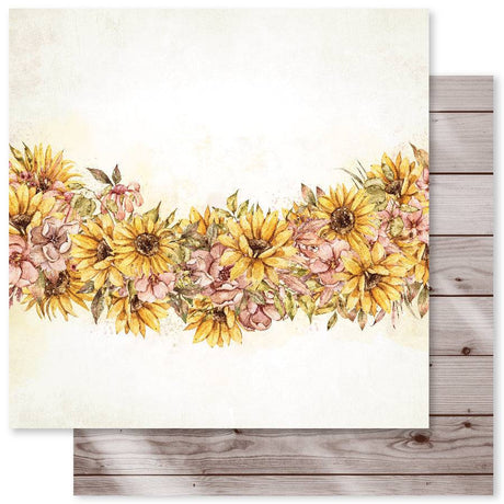 Sunflower Garden C 12x12 Paper (12pc Bulk Pack) 27589 - Paper Rose Studio