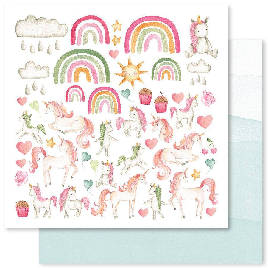 Unicorn Party F 12x12 Paper (12pc Bulk Pack) 24586 - Paper Rose Studio