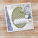 Victorian Oval Lattice Frame Metal Cutting Die 16826 - Paper Rose Studio