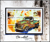 Vintage Truck 4x4" Clear Stamp Set 18608 - Paper Rose Studio