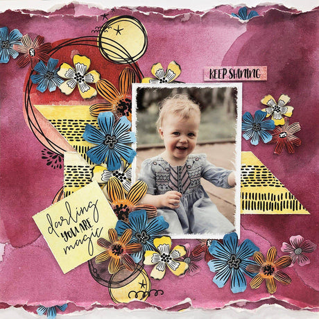 Watercolours & Scribbles 12x12 Paper Collection 26392 - Paper Rose Studio