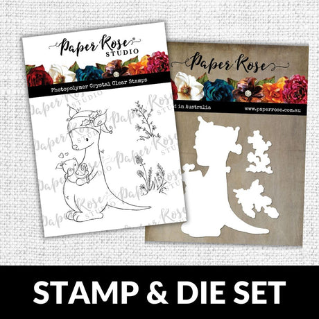 Christmas Kangaroos CLEAR STAMP & DIE SET 30699 30700 DISCONTINUED - Paper Rose Studio