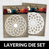 Circlet Layered Background 1 & 2 Metal Cutting Die 16808 16811 DISCONTINUED - Paper Rose Studio