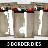 Farm Border 1, 2 & 3 Metal Cutting Die BUNDLE 18786 18789 18792