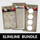 Slimline Hexie Card Creator Metal Die Bundle - 21189 21246 21366