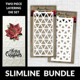 Slimline Layering Triangles Card Creator Metal Die Set - 22486 22489