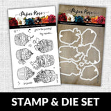 Hey Cupcake 4x6" CLEAR STAMP & DIE SET 19066 19067 - Paper Rose Studio